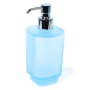 Nameeks Gedy Collection Free Standing Soap Dispenser Satin Sky Blue Glass