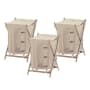 Nameeks Gedy Free Standing Laundry Basket Beige