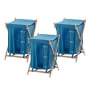 Nameeks Gedy Free Standing Laundry Basket Light Blue