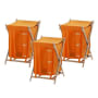 Nameeks Gedy Free Standing Laundry Basket Orange