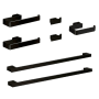 Nameeks Gedy Bathroom Accessories Set Matte Black