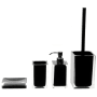 Nameeks Gedy Bathroom Accessories Set Black