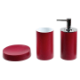 Nameeks Gedy Bathroom Accessories Set Ruby Red