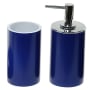 Nameeks Gedy Bathroom Package - Includes Tooth Brush Holder and Soap Dispenser Blue