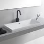 Nameeks Teorema 2 Rectangular Ceramic Drop In Sink White