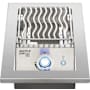 Napoleon 700 Series 14 Inch Wide Natural Gas Built-In Single Side Burner for BBQ Grill with Backlit Control Knobs and Infrared Heat Stainless Steel