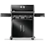 Napoleon Rogue 48,000 BTU 57 Inch Wide Liquid Propane Free Standing Grill with Wave Shaped Grates Black