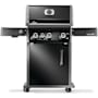 Napoleon Rogue PRO 56,000 BTU 51 Inch Wide Natural Gas Free Standing Grill with Infrared Side Burner and Wave Shaped Grates Black