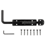 National Hardware Spring Loaded Heavy Duty Sliding Bolt Black