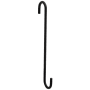 National Hardware 8 Inch Modern S Hook Black