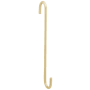 National Hardware 8 Inch Modern S Hook Brushed Gold