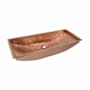 Native Trails Copper 36" Rectangular Copper Drop In or Undermount Bathroom Sink Polished Copper