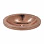 Native Trails Hibiscus 21" Oval Copper Drop In Bathroom Sink Polished Copper