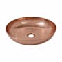 Native Trails Maestro Sonata Petit 14-1/2" Circular Copper Vessel Bathroom Sink Polished Copper