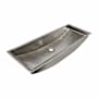 Native Trails Copper 36" Rectangular Copper Drop In or Undermount Bathroom Sink Polished Nickel
