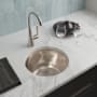 Native Trails Diego 12-1/2" Drop-In or Undermount Single Basin Copper Bar Sink Polished Nickel