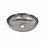 Native Trails Maestro Sonata Petit 14-1/2" Circular Copper Vessel Bathroom Sink Polished Nickel
