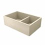 Native Trails NativeStone 33" Double Basin Farmhouse Concrete Kitchen Sink Sand