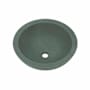 Native Trails NativeStone 17" Circular Concrete Vessel Bathroom Sink Forest