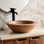 Native Trails NativeStone 17" Circular Concrete Vessel Bathroom Sink Terracotta