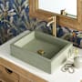 Native Trails NativeStone 19-1/2" Rectangular Concrete Farmhouse, Undermount, or Vessel Bathroom Sink Sage
