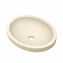 Native Trails NativeStone 19" Oval Concrete Drop In or Undermount Bathroom Sink Sand