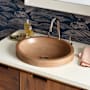 Native Trails NativeStone 19" Oval Concrete Drop In or Undermount Bathroom Sink Terracotta