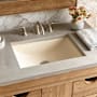 Native Trails NativeStone 20-3/4" Rectangular Concrete Undermount Bathroom Sink Sand