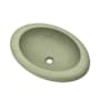 Native Trails NativeStone 21" Oval Concrete Drop In Bathroom Sink Sage