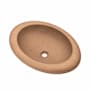 Native Trails NativeStone 21" Oval Concrete Drop In Bathroom Sink Terracotta