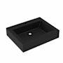 Native Trails NativeStone 24" Rectangular Concrete Wall Mounted Bathroom Sink with Single Faucet Hole Charcoal