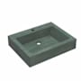 Native Trails NativeStone 24" Rectangular Concrete Wall Mounted Bathroom Sink with Single Faucet Hole Forest
