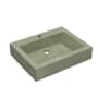 Native Trails NativeStone 24" Rectangular Concrete Wall Mounted Bathroom Sink with Single Faucet Hole Sage