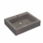 Native Trails NativeStone 24" Rectangular Concrete Wall Mounted Bathroom Sink with Single Faucet Hole Slate