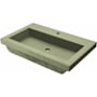 Native Trails NativeStone 30" Rectangular Concrete Drop In Bathroom Sink with Single Faucet Hole Sage