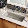 Native Trails NativeStone 31" Rectangular Concrete Undermount Bathroom Sink Ash