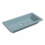 Native Trails NativeStone 31" Rectangular Concrete Undermount Bathroom Sink Ocean