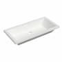 Native Trails NativeStone 31" Rectangular Concrete Undermount Bathroom Sink Pearl