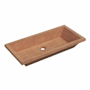Native Trails NativeStone 31" Rectangular Concrete Undermount Bathroom Sink Terracotta