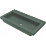 Native Trails NativeStone 36" Rectangular Concrete Drop In Bathroom Sink with Single Faucet Hole Forest