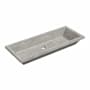 Native Trails NativeStone 37" Rectangular Concrete Undermount Bathroom Sink Ash
