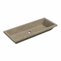 Native Trails NativeStone 37" Rectangular Concrete Undermount Bathroom Sink Earth