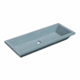 Native Trails NativeStone 37" Rectangular Concrete Undermount Bathroom Sink Ocean