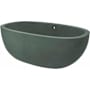Native Trails NativeStone 62" Free Standing Concrete Soaking Tub with Center Drain and Overflow Forest
