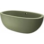 Native Trails NativeStone 62" Free Standing Concrete Soaking Tub with Center Drain and Overflow Sage