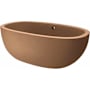 Native Trails NativeStone 62" Free Standing Concrete Soaking Tub with Center Drain and Overflow Terracotta