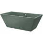 Native Trails NativeStone 66" Free Standing Concrete Soaking Tub with Center Drain and Overflow Forest