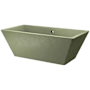 Native Trails NativeStone 66" Free Standing Concrete Soaking Tub with Center Drain and Overflow Sage