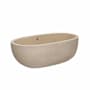 Native Trails NativeStone 66" Free Standing Concrete Soaking Tub with Center Drain and Overflow Sand