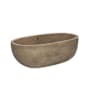 Native Trails NativeStone 66" Free Standing Concrete Soaking Tub with Center Drain and Overflow Earth